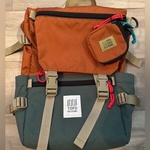 Topo Designs Rust and Forest Backpack